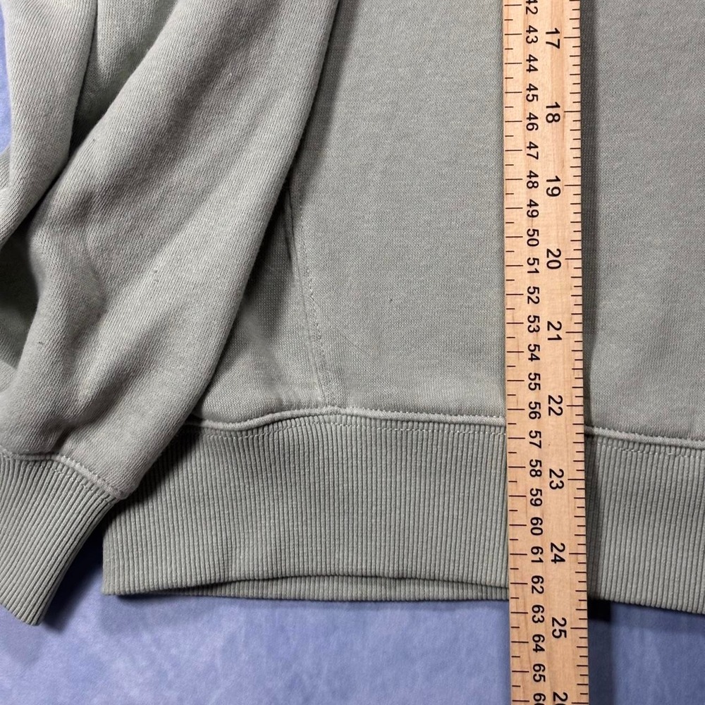 light green crewneck with forest details. - Picture 6 of 6